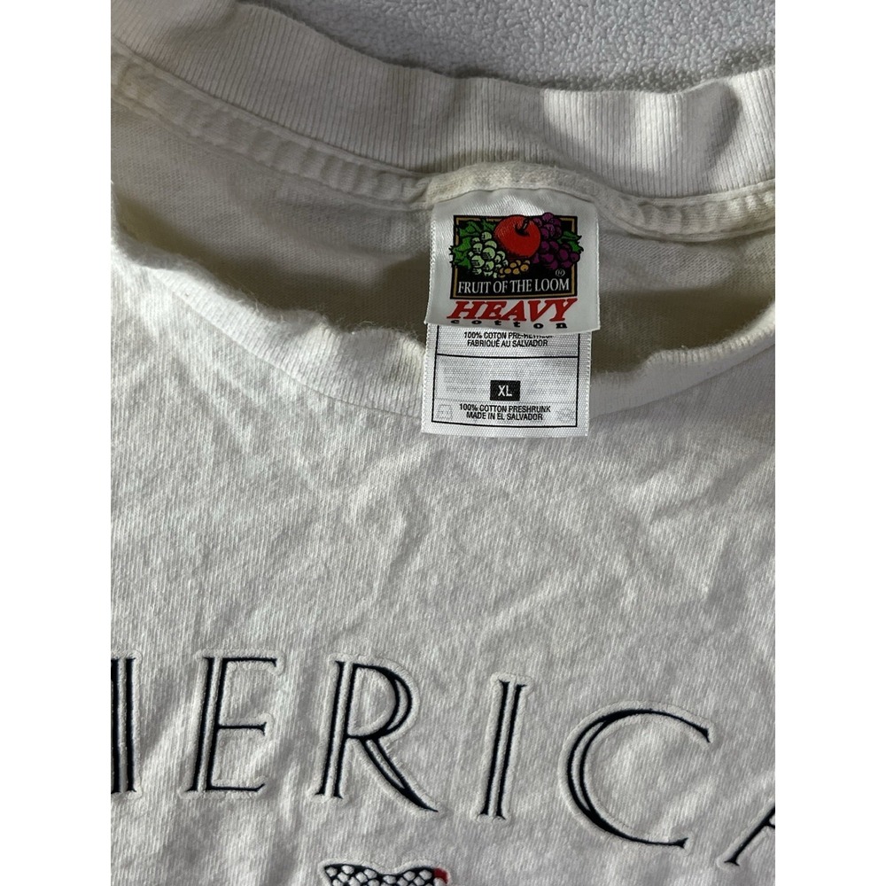 VTG World Trade Center Shirt XL White 9/11 T-Shirt American Unity Flawed - Picture 6 of 12